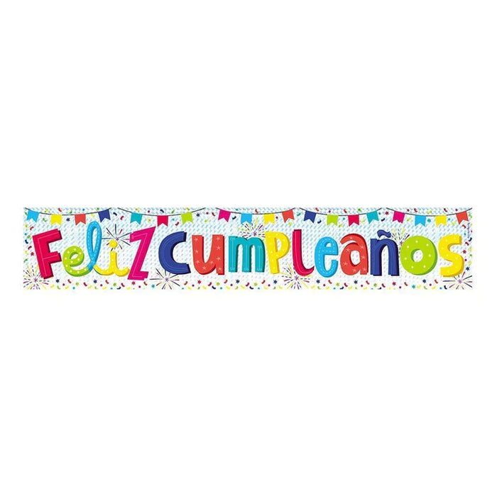 Cartel Holográfico Jumbo Feliz Cumpleaños x 1 Sempertex