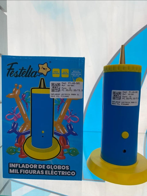 Inflador de Globos Eléctrico Profesional Azul 600 Watts Festella — BALLOONS  BOGOTA