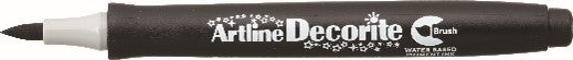 Marcador Artline Decorite Brush Negro