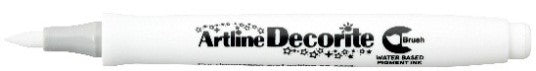 Marcador Artline Decorite Brush Blanco