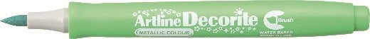 Marcador Artline Decorite Brush Pastel Verde