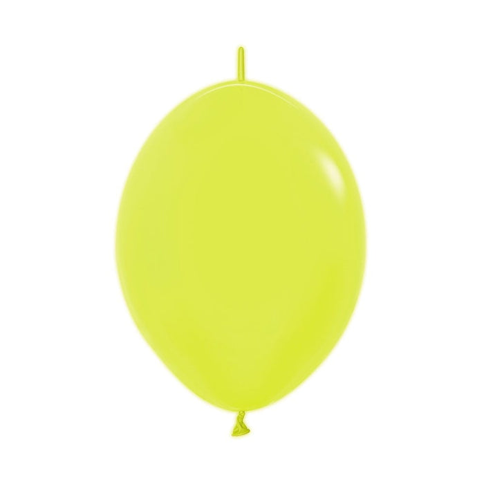 Globo Neon Amarillo LOL 12" X 50 Globos