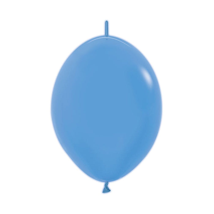 Globo Neon Azul LOL 12" X 50 Globos