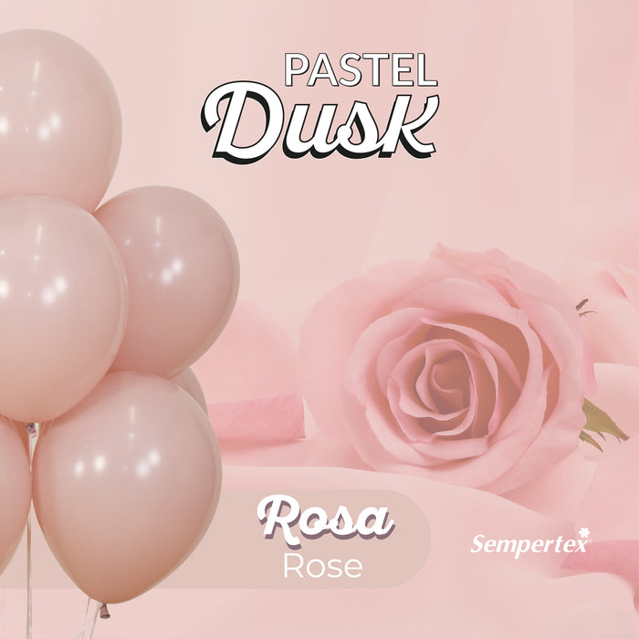 110 Pastel Dusk Rosa R24 X 3 Globos