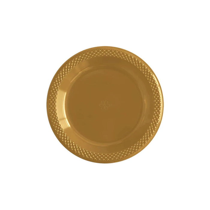 Plato Deluxe Pequeño Dorado 15 cm  x 10 Unidades Sempertex