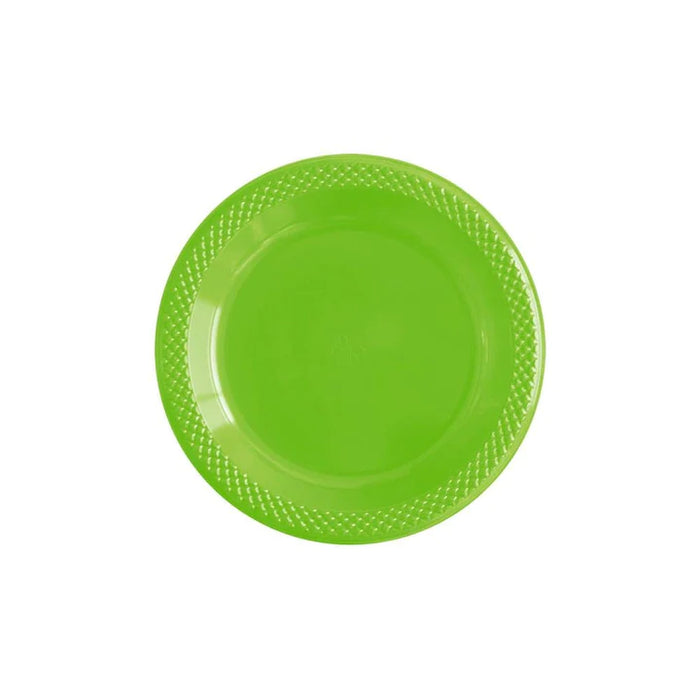 Plato Deluxe Pequeño Verde Lima 15 cm  x 10 Unidades Sempertex