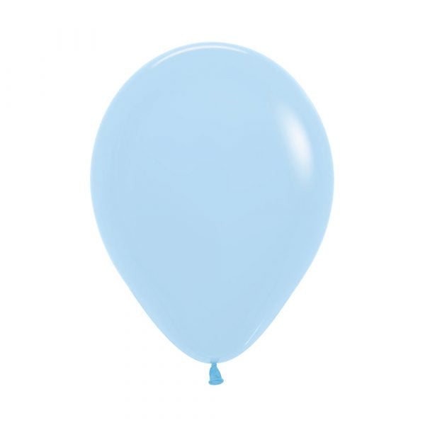 UNIDAD de Globo 609 Azul Pastel Mate R12 x UNIDAD