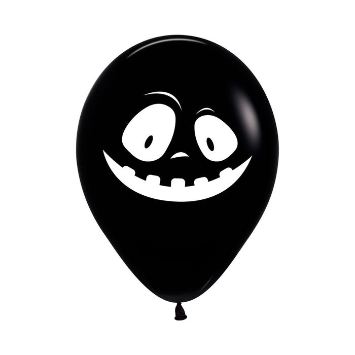 Globos Fashion Impreso Fantasmas Surtido Blanco y Negro R12 x 50