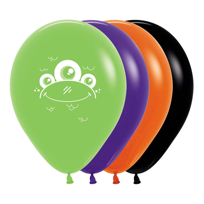 Globo Fashion Impreso Monstruos R12 X 50 Hallooween