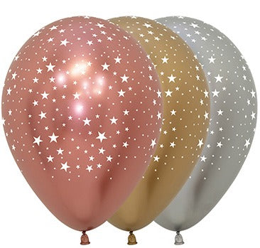 Globo Reflex Surtido Deluxe Infinity Estrellas R5 X 50