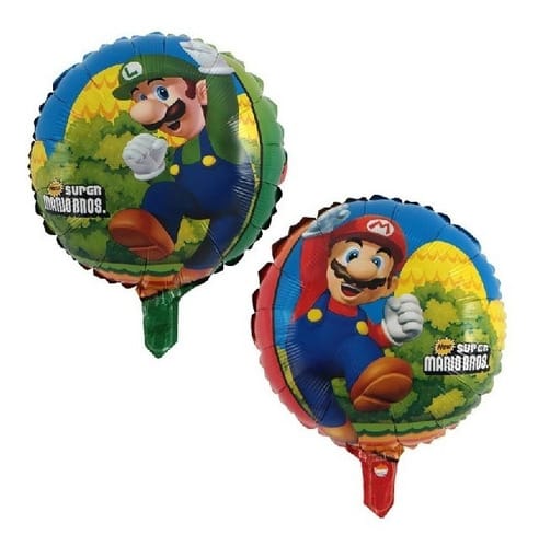 Globo Metalizado Cara de Super Mario Bros 20 — BALLOONS BOGOTA