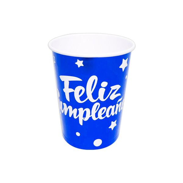 Vasos de Fiesta Feliz Cumpleaños x 10 und Festella Azul