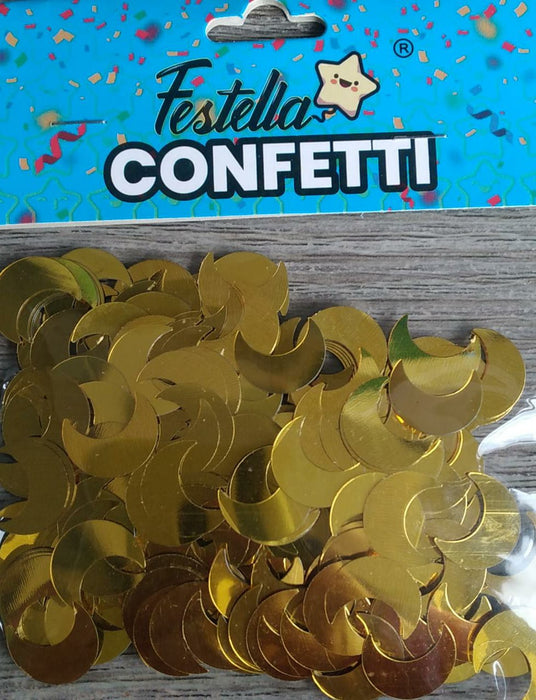 Confetti Para Mesa Luna Dorado