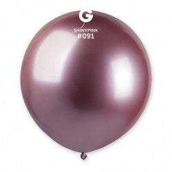 Globo Shiny 19"� x 25 Globos Rosado