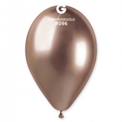 Shiny 13"� x 25 Globos Rose Gold